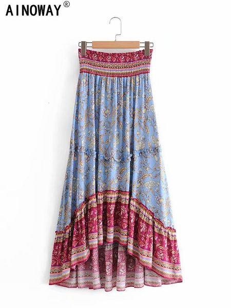 skirts vintage chic hippie women floral print beach bohemian long skirt high waist rayon cotton asymmrtrical boho skirts femme 230414, Black
skirts vintage chic hippie women floral print beach bohemian long skirt high waist rayon cotton asymmrtrical boho skirts femme 230414, Black