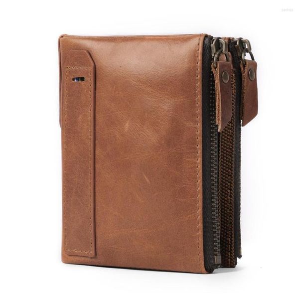 wallets rfid men's wallet =fashion double zipper leather short clutch bag purse student, Red;black
wallets rfid men's wallet =fashion double zipper leather short clutch bag purse student, Red;black