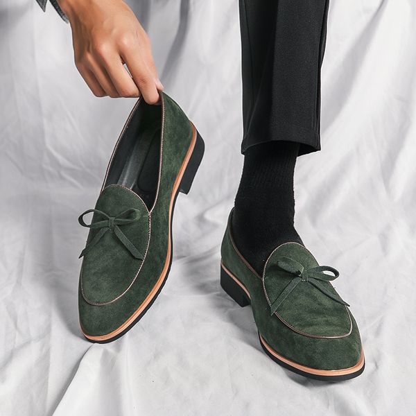dress shoes green men loafers flock breathable slipon casual for with handmade zapatos de hombre 230328, Black
dress shoes green men loafers flock breathable slipon casual for with handmade zapatos de hombre 230328, Black