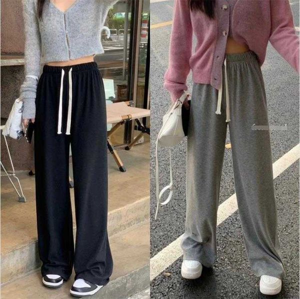 fleece wide leg pants for women autumn elastic waist loose leisure all matching, Black;white
fleece wide leg pants for women autumn elastic waist loose leisure all matching, Black;white