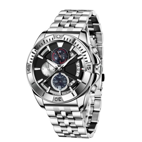 2023 fine men's watch multi-functional design japan quartz vk movement 316 steel case mineral super mirror 1884 wrist watches, Slivery;brown
2023 fine men's watch multi-functional design japan quartz vk movement 316 steel case mineral super mirror 1884 wrist watches, Slivery;brown