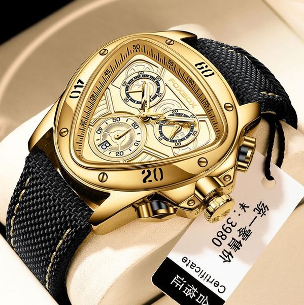 chronograph creative big dial men watch triangular snake head brand nylon strap military sports watches for men date clock quartz wrist watc, Slivery;brown
chronograph creative big dial men watch triangular snake head brand nylon strap military sports watches for men date clock quartz wrist watc, Slivery;brown