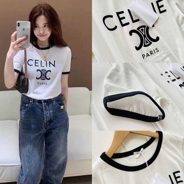 new summer ce home triumphal arch alphabet printed short sleeve t-shirt women's loose versatile bottoming top, White
new summer ce home triumphal arch alphabet printed short sleeve t-shirt women's loose versatile bottoming top, White