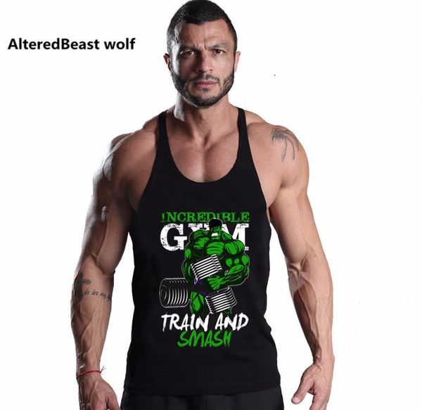 men' tank brand fitness train print bodybuilding o-neck sleeveless shirt muscle cotton men vest singlets 230414, White;black
men' tank brand fitness train print bodybuilding o-neck sleeveless shirt muscle cotton men vest singlets 230414, White;black