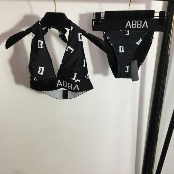 23ss designer bikini womens swimwear bikini two-piece swimsuit monogram print hanging neck lace-up underwear briefs set women clothes a1, White;black
23ss designer bikini womens swimwear bikini two-piece swimsuit monogram print hanging neck lace-up underwear briefs set women clothes a1, White;black