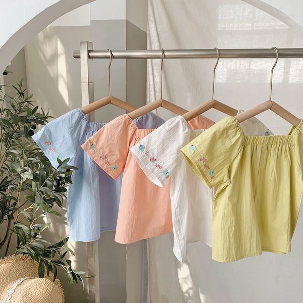 t-shirts girls' thin summer short sleeve clothing baby sweet doll shirt children's shirt clothes 90-140 candy flower kids 230414, Blue
t-shirts girls' thin summer short sleeve clothing baby sweet doll shirt children's shirt clothes 90-140 candy flower kids 230414, Blue