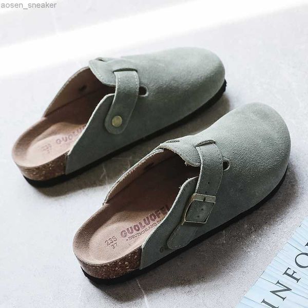 2023 men's closed toe cork slippers mule clogs cork sandals for men split leather garden slides cork shoes 0414, Black
2023 men's closed toe cork slippers mule clogs cork sandals for men split leather garden slides cork shoes 0414, Black