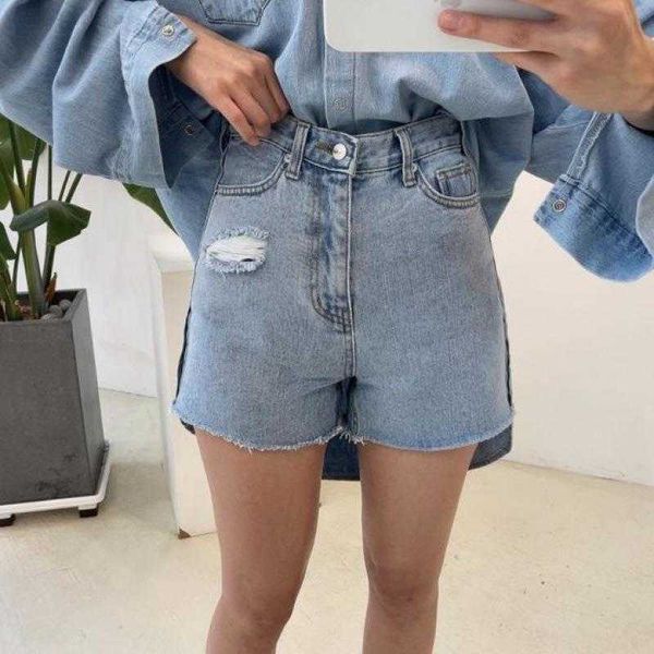 summer womens jeans high waist wash distressed cut frayed brushed straight, Blue
summer womens jeans high waist wash distressed cut frayed brushed straight, Blue
