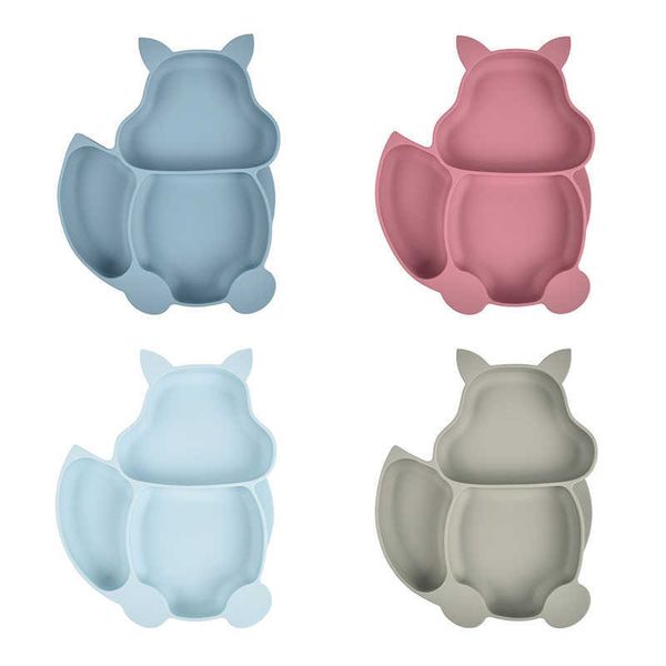 cups dishes utensils silicone baby feeding plate with sucker cartoon squirrel shape tableware children portable dinner plates bowls anti-sli
cups dishes utensils silicone baby feeding plate with sucker cartoon squirrel shape tableware children portable dinner plates bowls anti-sli