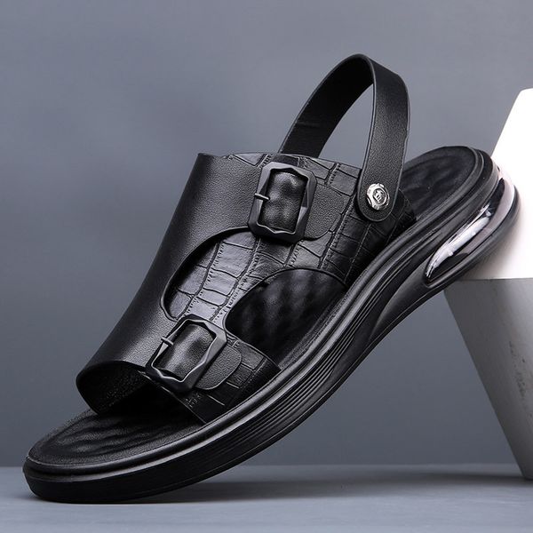 sandals summer casual men's soft bottom nonslip air cushion sports sandal homme mens genuine leather 230328, Black
sandals summer casual men's soft bottom nonslip air cushion sports sandal homme mens genuine leather 230328, Black