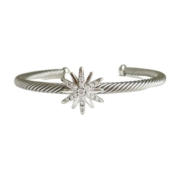 

Classic Designer DY Bracelet Jewelry Luxury Fashion jewelry Micro Sun Flower Bracelets Twisted Thread Opening Handpiece DY Jewelry Christmas gift accessories
