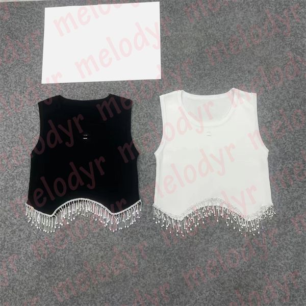fashion designer tanks short t shirts diamond tassels metal letter knitted vest nightclub clothing, Black
fashion designer tanks short t shirts diamond tassels metal letter knitted vest nightclub clothing, Black