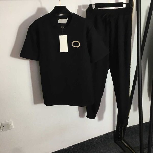 23ss womens tracksuits womens designer clothing embossed letter short sleeve t-shirt letter webbing patchwork edge elastic waist trousers se, White
23ss womens tracksuits womens designer clothing embossed letter short sleeve t-shirt letter webbing patchwork edge elastic waist trousers se, White