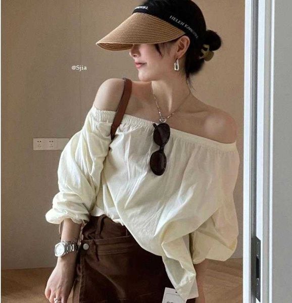 korean chic cheese yellow womens blouses elastic off neck puff sleeve loose long, White
korean chic cheese yellow womens blouses elastic off neck puff sleeve loose long, White