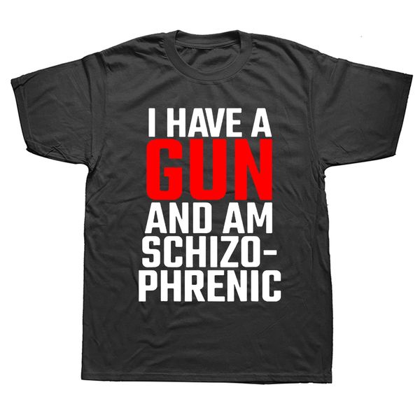 men's t-shirts funny i have a gun and am schizophrenic t shirts graphic cotton short sleeve birthday gifts summer style t-shirt mens cl, White;black
men's t-shirts funny i have a gun and am schizophrenic t shirts graphic cotton short sleeve birthday gifts summer style t-shirt mens cl, White;black