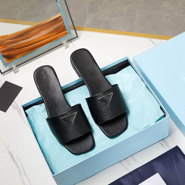 designer slipper embroidered knit slides soft leather slippers metal embellished women triangle flats heel sandal with box, Black
designer slipper embroidered knit slides soft leather slippers metal embellished women triangle flats heel sandal with box, Black