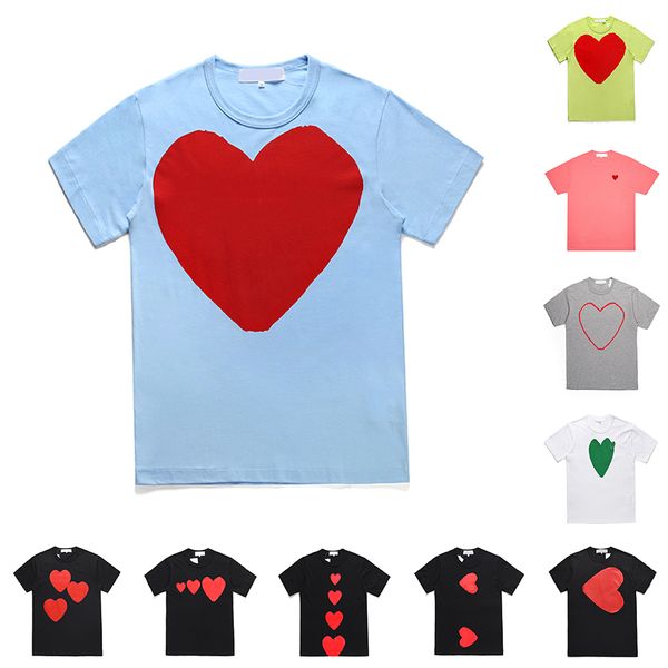 21 styles play mens t shirt designer cdg embroidery red heart commes des shirt casual women shirts badge quanlity tshirts cotton short sleev, White;black
21 styles play mens t shirt designer cdg embroidery red heart commes des shirt casual women shirts badge quanlity tshirts cotton short sleev, White;black