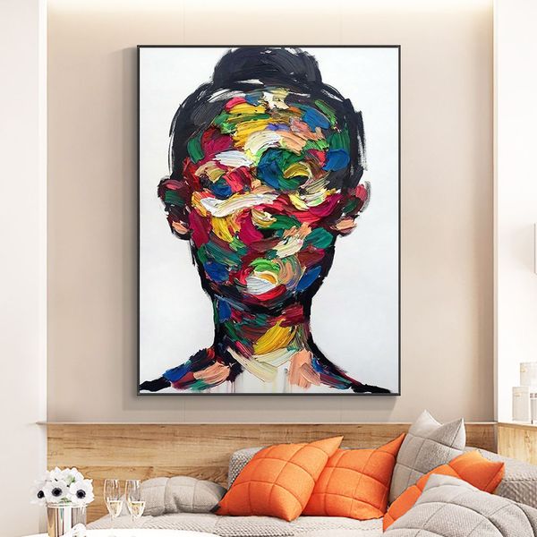abstract girl face oil painting ptint on canvas nordic modern figure posters and prints wall art for living room home decor
abstract girl face oil painting ptint on canvas nordic modern figure posters and prints wall art for living room home decor
