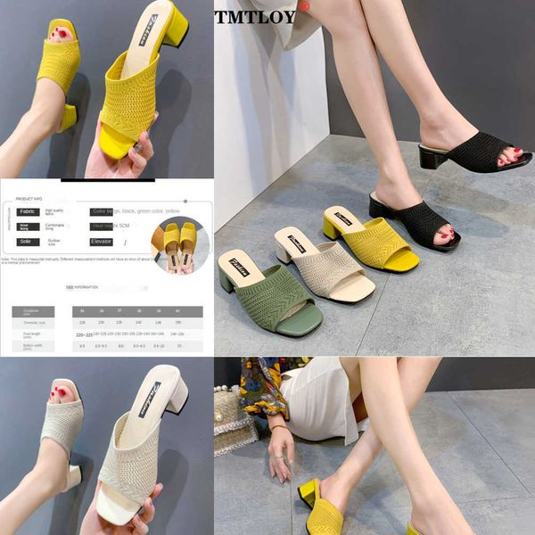 nxy sandals summer sandals women shoes mules slides peep toe square high heels sandals female casual square heel 35-40 slipper knitting 2303, Black
nxy sandals summer sandals women shoes mules slides peep toe square high heels sandals female casual square heel 35-40 slipper knitting 2303, Black