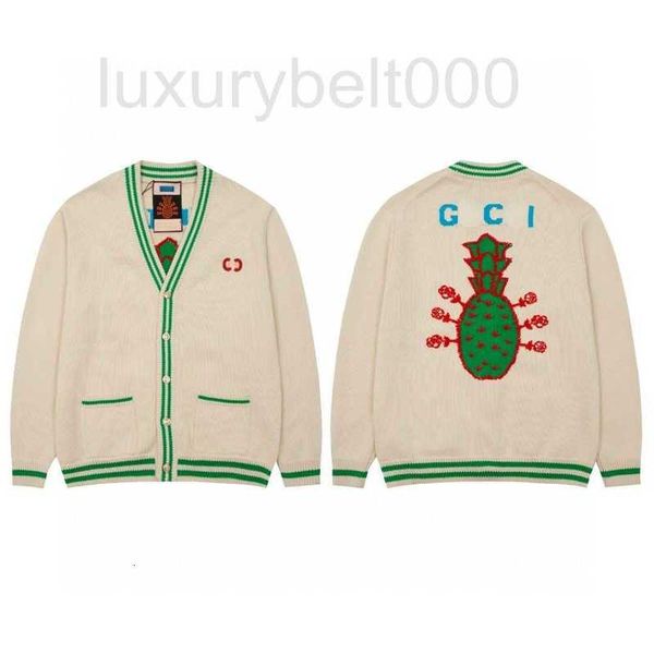 men's sweaters designer autumn winter sweaters knitted sweater back embroidery big pineapple cardigan coat men women v-neck jacket simp, White;black
men's sweaters designer autumn winter sweaters knitted sweater back embroidery big pineapple cardigan coat men women v-neck jacket simp, White;black