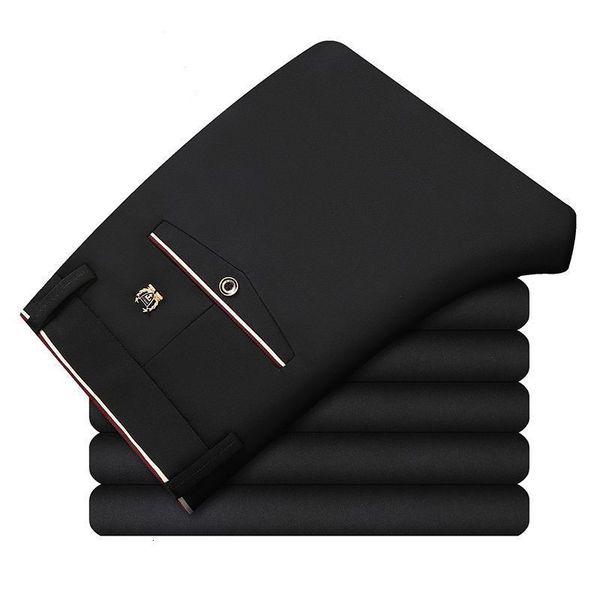 mens pants dress elastic formal suit business casual trousers noniron slim fit fashion korean black blue 230414
mens pants dress elastic formal suit business casual trousers noniron slim fit fashion korean black blue 230414