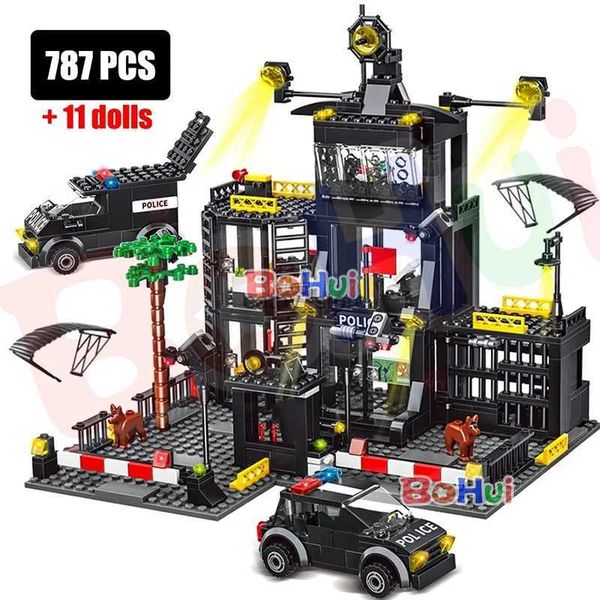 SWAT Police Station Military City Model Set Prison Car Policeman Boat Figures Building Blocks DIY Toy for Kids Birthday Boy GiftL231114 man
SWAT Police Station Military City Model Set Prison Car Policeman Boat Figures Building Blocks DIY Toy for Kids Birthday Boy GiftL231114 man