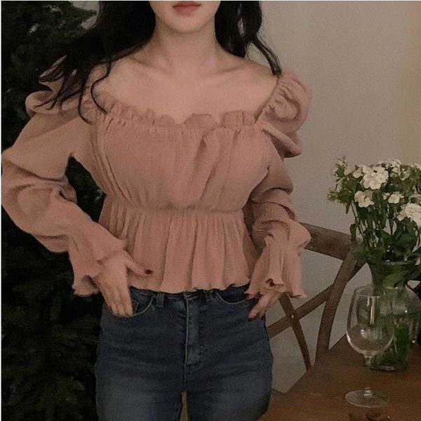 korean style blouses off shoulder wooden ear short flare sleeve blouse womens, White
korean style blouses off shoulder wooden ear short flare sleeve blouse womens, White