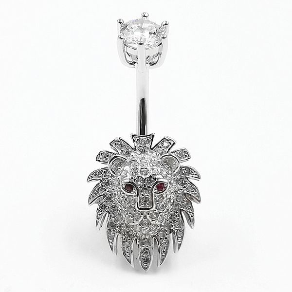 wqfs human body piercing jewelry s925 sterling silver navel ring european and american diamond lion's belly nail
wqfs human body piercing jewelry s925 sterling silver navel ring european and american diamond lion's belly nail