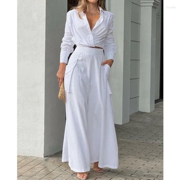 boho print shirt women's two piece pants set commuter wide leg summer casual loose suits work streetwear outfits women vintage, White
boho print shirt women's two piece pants set commuter wide leg summer casual loose suits work streetwear outfits women vintage, White