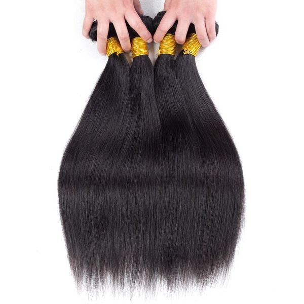 bone straight human hair bundles with closure lace closures brazilian hair weave 3/4 bundles closure remy hair, Black
bone straight human hair bundles with closure lace closures brazilian hair weave 3/4 bundles closure remy hair, Black