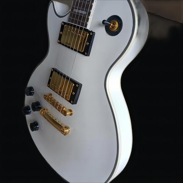 6 strings left handed white lp electric guitar with gold hardware rosewood fretboard258/
6 strings left handed white lp electric guitar with gold hardware rosewood fretboard258/