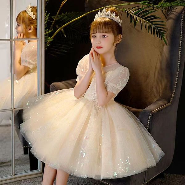 girls' new dress dress fashionable princess wedding flower child wedding dress children's host birthday piano performance dress, Red;yellow
girls' new dress dress fashionable princess wedding flower child wedding dress children's host birthday piano performance dress, Red;yellow
