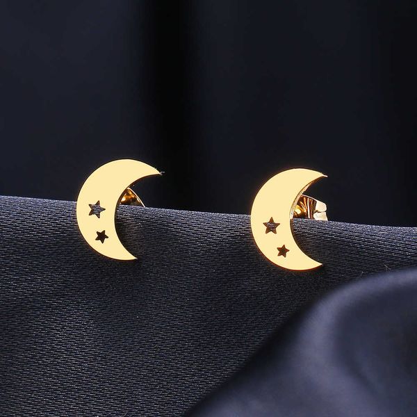 stud stainless steel earrings moon stars fashion stud earrings classic simple earrings for women 2022 jewelry wedding party gifts p230411, Golden;silver
stud stainless steel earrings moon stars fashion stud earrings classic simple earrings for women 2022 jewelry wedding party gifts p230411, Golden;silver