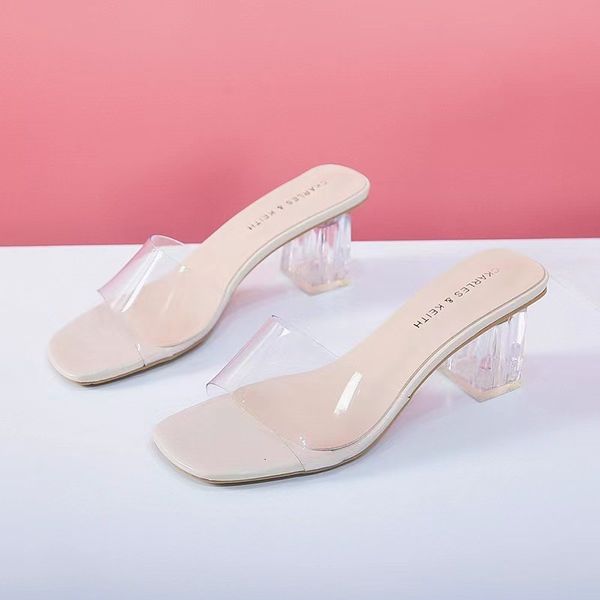 slippers comemore crystal clear transparent heel female shoes middle heels comfortable summer women fashion mules slides 42 230414, Black
slippers comemore crystal clear transparent heel female shoes middle heels comfortable summer women fashion mules slides 42 230414, Black