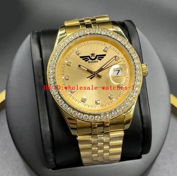 16 style mens watches 41mm 36mm 278381 278238 gold dial watch automatic mechanical movement mens diamond bezel stainless steel luminous wris, Slivery;brown
16 style mens watches 41mm 36mm 278381 278238 gold dial watch automatic mechanical movement mens diamond bezel stainless steel luminous wris, Slivery;brown
