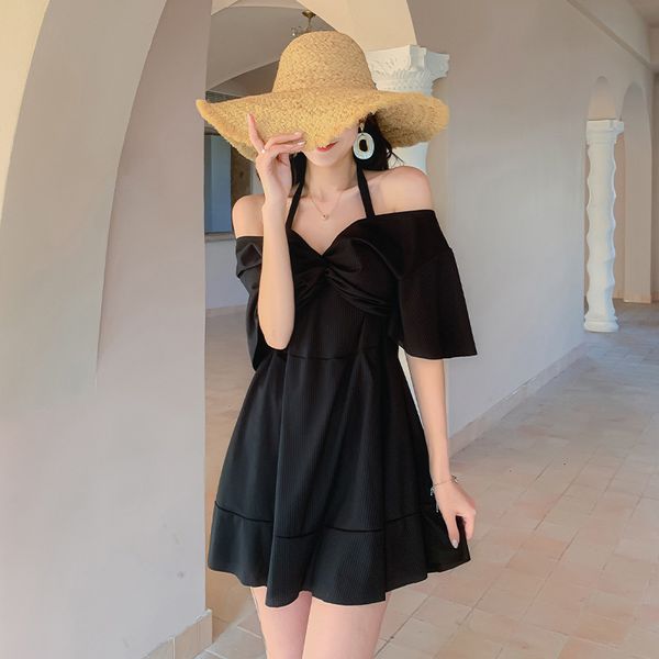 women's swimwear fashion swimsuit women korean conservative skirt style slimming bathing suit summer beach holiday swimwear 230414, White;black
women's swimwear fashion swimsuit women korean conservative skirt style slimming bathing suit summer beach holiday swimwear 230414, White;black