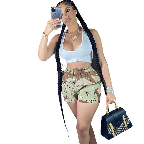 2023 designer summer camouflaged shorts women clothing biker sweatpants y2k casual short pants casual joggers sports elastic pockets wholesa, White;black
2023 designer summer camouflaged shorts women clothing biker sweatpants y2k casual short pants casual joggers sports elastic pockets wholesa, White;black