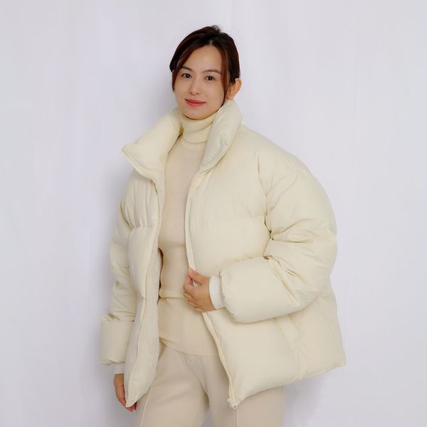 thick couple down jacket women's short casual loose fitting warm and fashionable stand collar down coat, Black
thick couple down jacket women's short casual loose fitting warm and fashionable stand collar down coat, Black