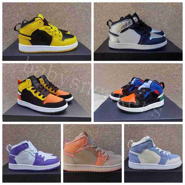 2023 infants 1s kids basketball shoes kid shoes game royal scotts obsidian chicago bred boys girls sneakers mid multi-color tie-dye baby sho, Black
2023 infants 1s kids basketball shoes kid shoes game royal scotts obsidian chicago bred boys girls sneakers mid multi-color tie-dye baby sho, Black