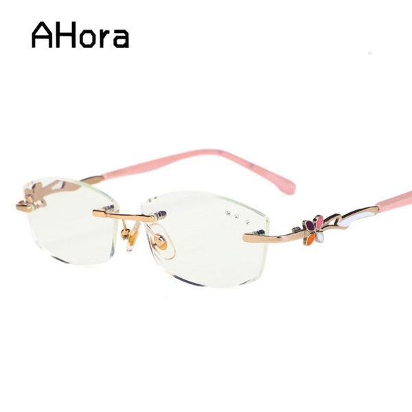 sunglasses frames ahora rimless diamond cutting reading glasses for women luxury brand pink presbyopia eyeglasses anti blue light 230414, Silver
sunglasses frames ahora rimless diamond cutting reading glasses for women luxury brand pink presbyopia eyeglasses anti blue light 230414, Silver