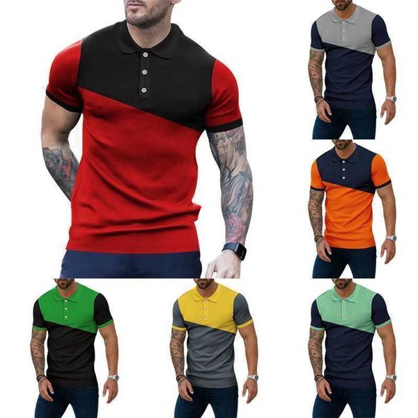 2023 summer men clothing polo mens patchwork color contrast short sleeve t shirt male button down blouses, White;black
2023 summer men clothing polo mens patchwork color contrast short sleeve t shirt male button down blouses, White;black