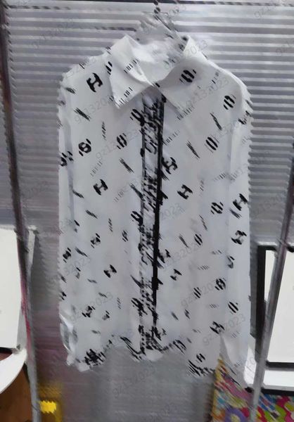 lapel blouses brand letter logo printed button open long sleeve shirts single row button open regular version temperament joker style blous, White
lapel blouses brand letter logo printed button open long sleeve shirts single row button open regular version temperament joker style blous, White