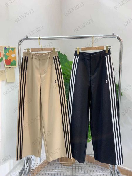 womens pants brand logo embroidery high waist straight trousers side bump color stripe pull high waist line retouching leg type joker fashio, Black;white
womens pants brand logo embroidery high waist straight trousers side bump color stripe pull high waist line retouching leg type joker fashio, Black;white