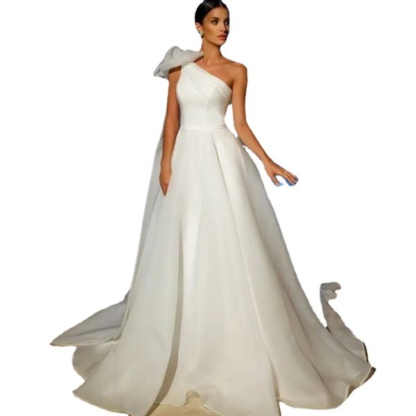 sodigne modern organza wedding dress one shoulder a line bridal dresses robe de mariee women wedding gowns, White
sodigne modern organza wedding dress one shoulder a line bridal dresses robe de mariee women wedding gowns, White