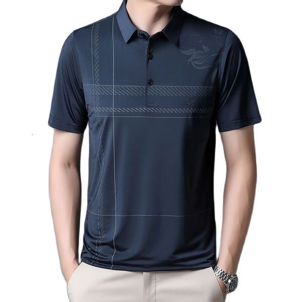 men's polos men's ice silk short-sleeved t-shirt summer lapel casual thin section all-match polo shirt 230414, White;black
men's polos men's ice silk short-sleeved t-shirt summer lapel casual thin section all-match polo shirt 230414, White;black