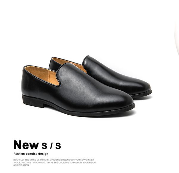 luxury men leather formal dress shoes for male party wedding office work shoes slip on business casual oxfords, Black
luxury men leather formal dress shoes for male party wedding office work shoes slip on business casual oxfords, Black