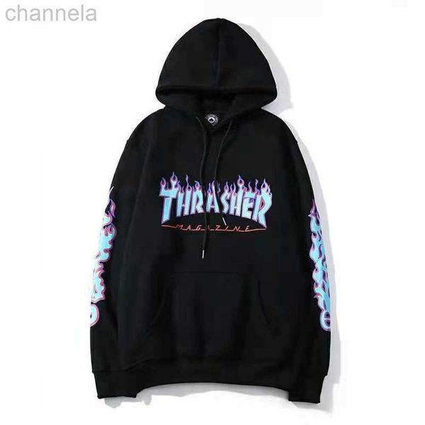 men's hoodies designer brand sweatshirts pop retro flame letter print hoodie high street hiphop loose plus velvet sweatshirt for couple, Black
men's hoodies designer brand sweatshirts pop retro flame letter print hoodie high street hiphop loose plus velvet sweatshirt for couple, Black