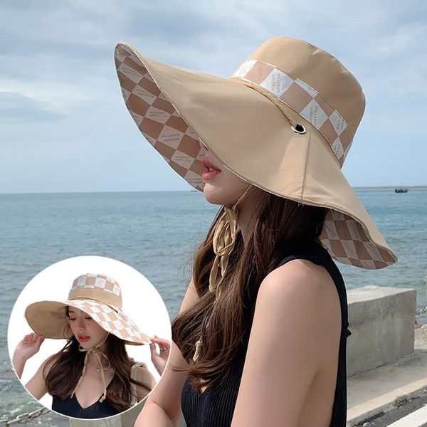 designer checked foldable bucket hat double sided wear fashion ladies summer fishing cap wide brim bamboo hats womens beach sun visor black, Blue;gray
designer checked foldable bucket hat double sided wear fashion ladies summer fishing cap wide brim bamboo hats womens beach sun visor black, Blue;gray