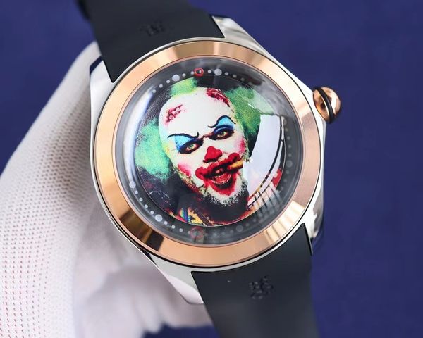 men's watch bubble clownfish eyes fully automatic mechanical kunlun watch 47mm large dial personality impressive sapphire protruding mi, Slivery;brown
men's watch bubble clownfish eyes fully automatic mechanical kunlun watch 47mm large dial personality impressive sapphire protruding mi, Slivery;brown