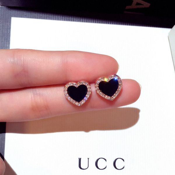 925 sterling silver heart stud earrings designer jewelry earring designer for woman 18k rose gold shining crystal earrings diamond earring j, Golden;silver
925 sterling silver heart stud earrings designer jewelry earring designer for woman 18k rose gold shining crystal earrings diamond earring j, Golden;silver